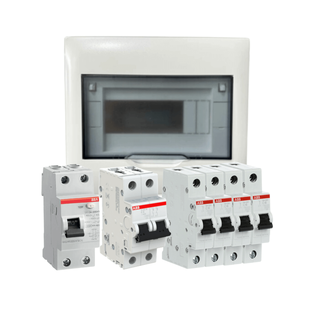 ชุดตู้คอนซุมเมอร์ยูนิต 8 ช่อง พร้อม เมนเบรกเกอร์ 50A กันดูด 63A และลูกย่อย ABB SET PSC108_0